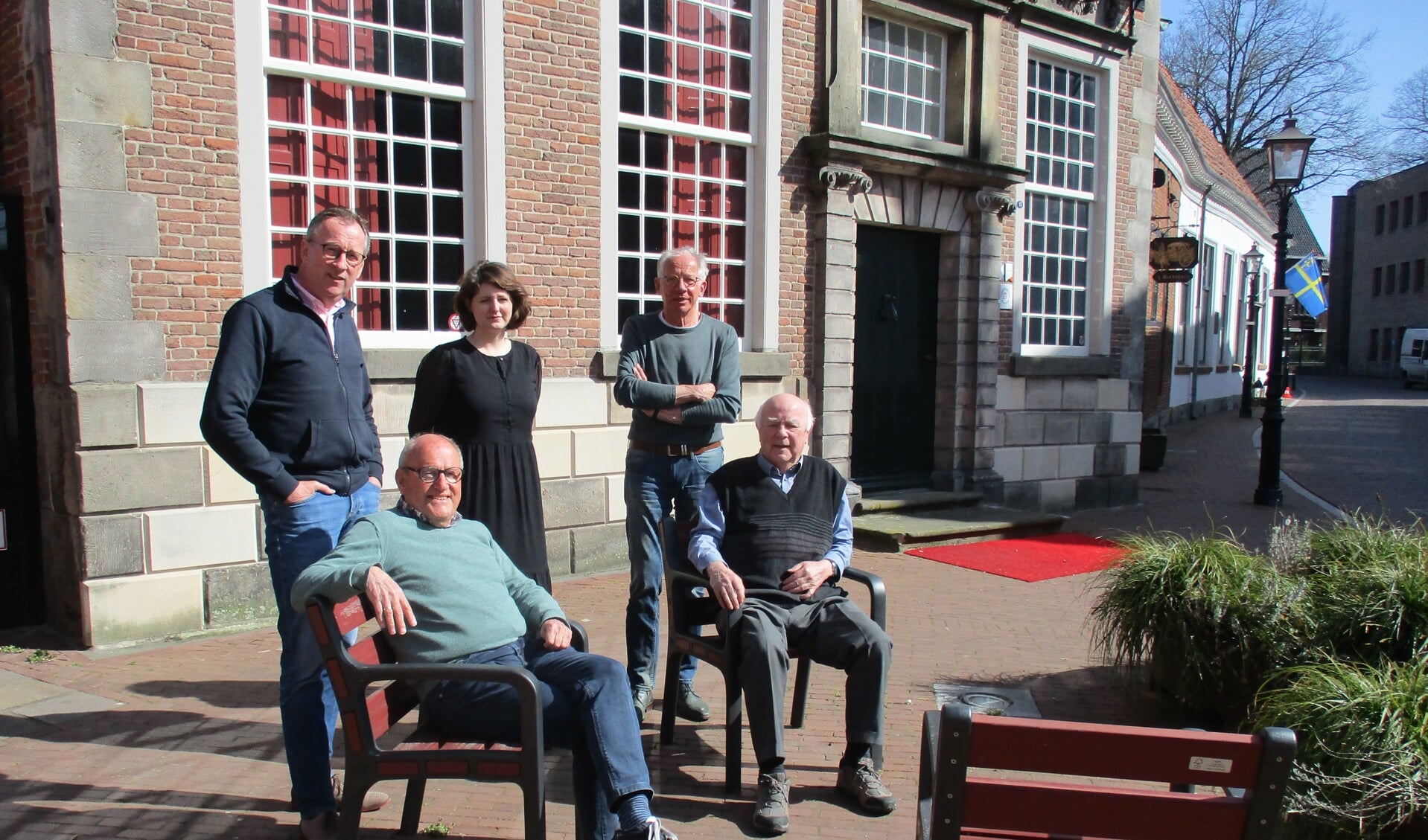 De initiatiefnemers van de Historische vereniging Oldenzaal in oprichting.