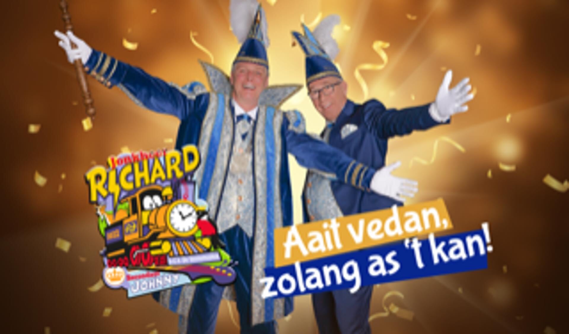 Met Jonkheer Richard en Secondant Johnny gaat het Oldenzaalse carnaval als een trein dit jaar!
