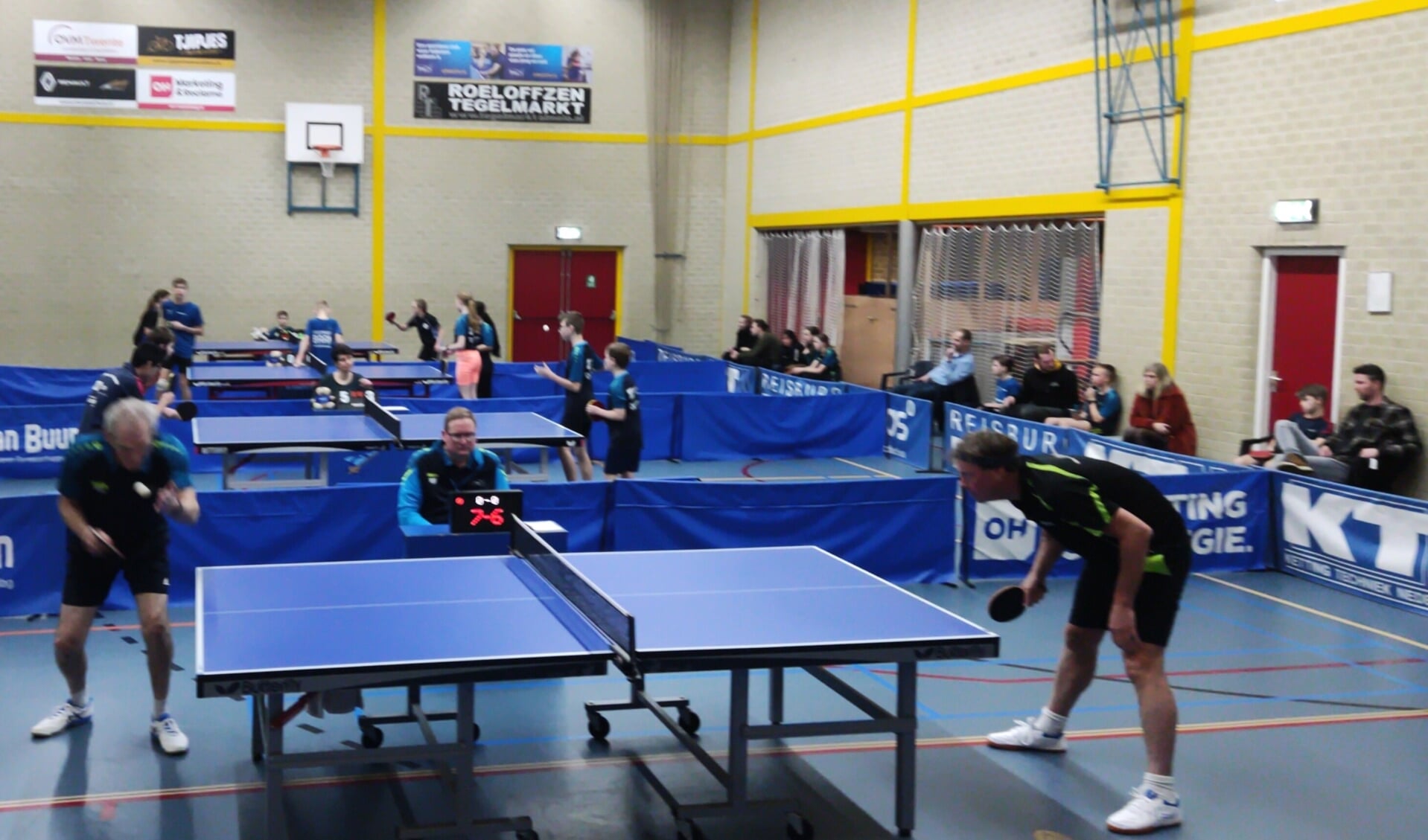 Afgelopen week werd de thuiswedstrijden van de derde competitieronde weer gespeeld in Sporthal Het Noordbroek.