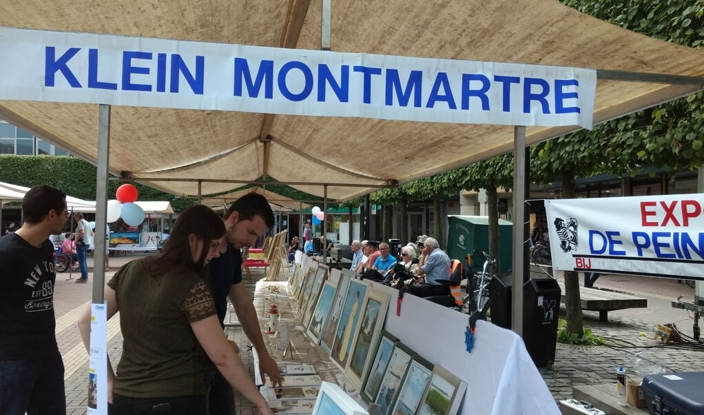 Schildersgroep De Peinturisten houdt zaterdag 13 mei het evenement Klein Montmartre bij het Natuurhus.
