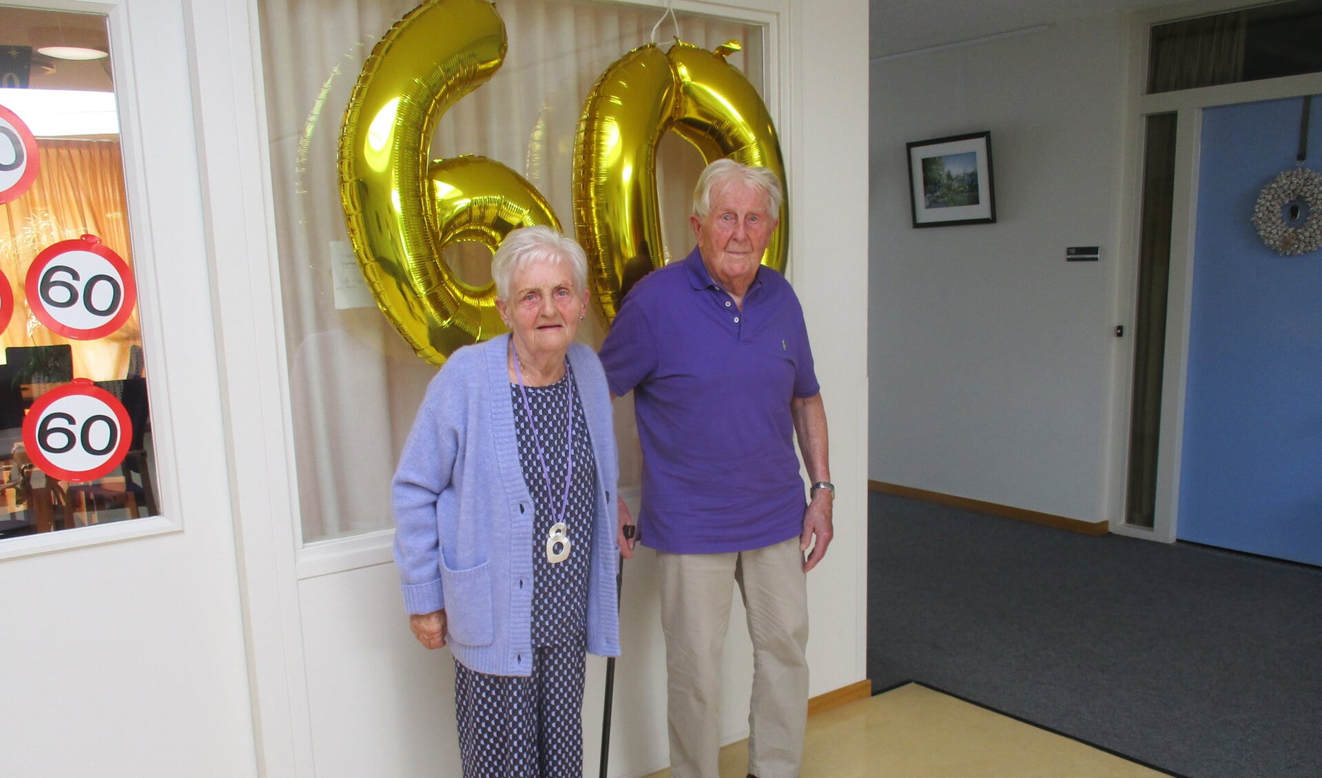 Echtpaar Wegman-Spit viert komend weekend dat ze zestig jaar getrouwd zijn (foto: Martin Meijerink).
