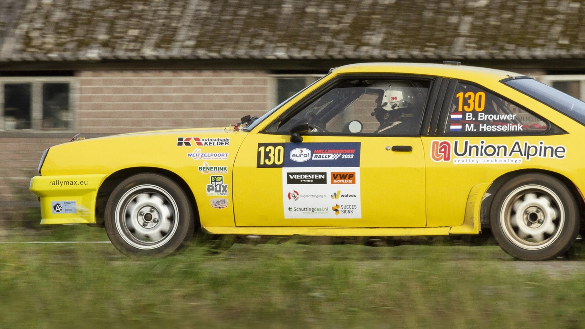 De rallyauto van Marcel Hesselink. (Foto: Martijn van Oort)