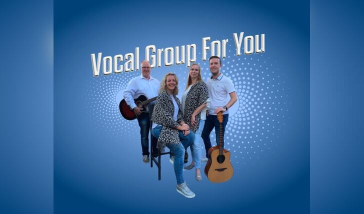 VocalGroup For You toont graag hun talent op woensdag 29 mei.