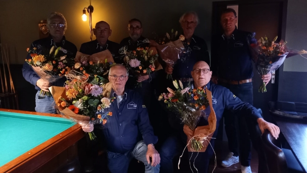Biljarters Aahoes 2 pakken het kampioenschap