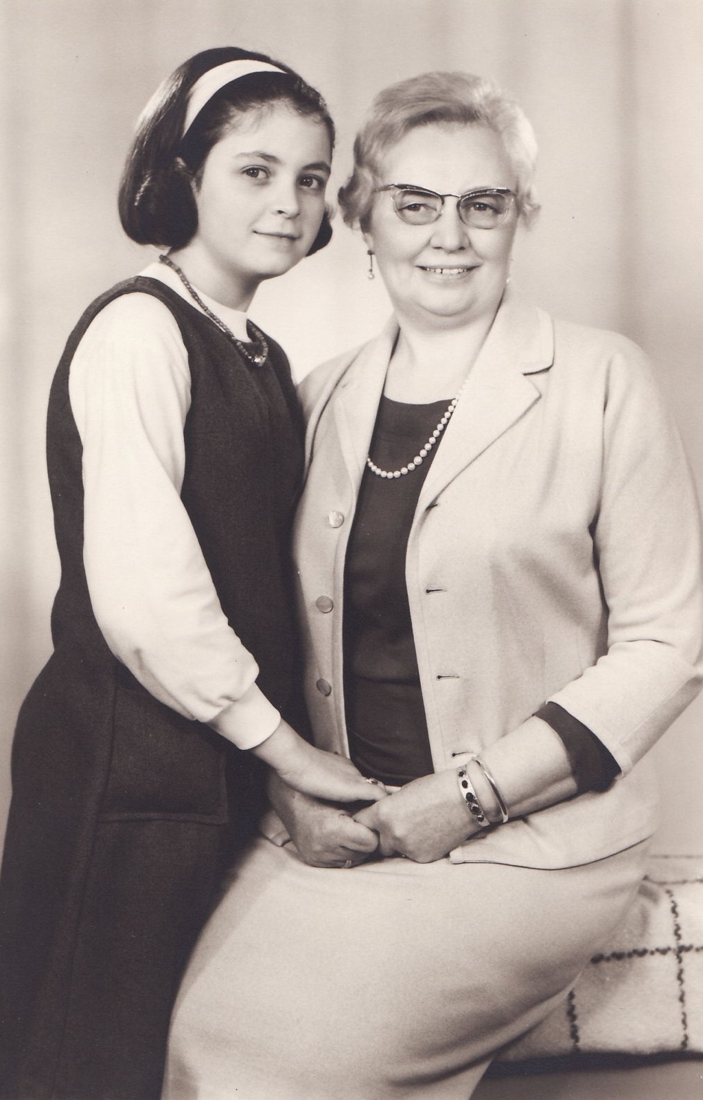 Oma ter Steege en kleindochter Irene