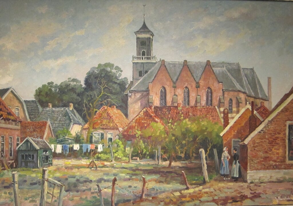 RIJSSEN - Gerrit Kwintenberg schilderde veel taferelen in de Rijssense binnenstad.
