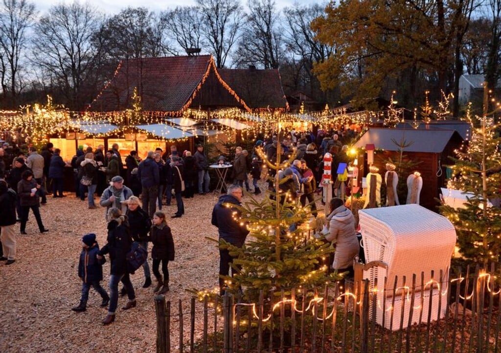 In Tierpark Nordhorn geniet je ook dit weekend nog van de kerstmarkt. 