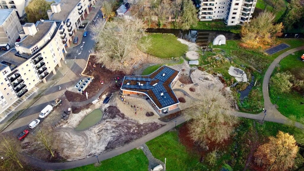 Het nieuwe paviljoen van het Natuurhus in het Hagen Doepark.