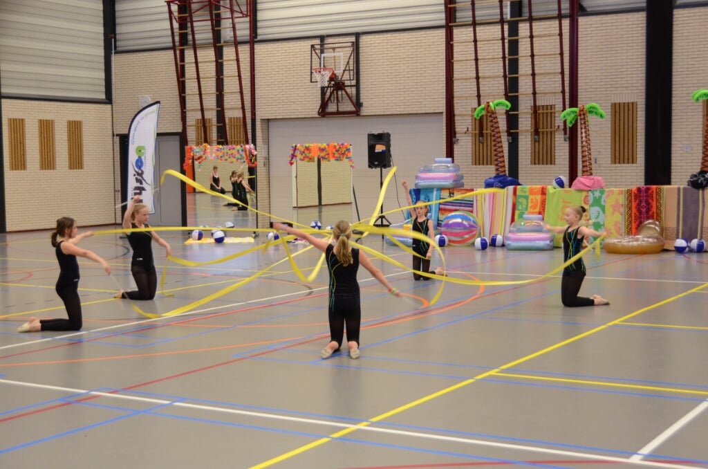 In juli vorig jaar was er in Sporthal de Kruidenwijk een demonstratie te zien van de Ritmische Gym.