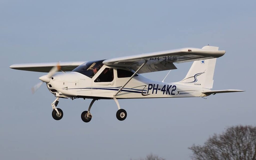 De Tecnam P92 waar deelnemers straks in kunnen vliegen onder begeleiding van een ervaren instructeur.