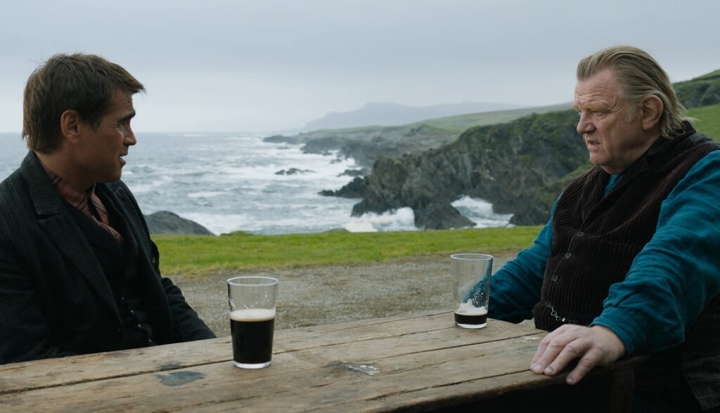 Colin Farrell en Brendan Gleeson vertolken de hoofdrollen in de zwarte komedie The Banshees of Inisherin van regisseur Martin McDonagh.