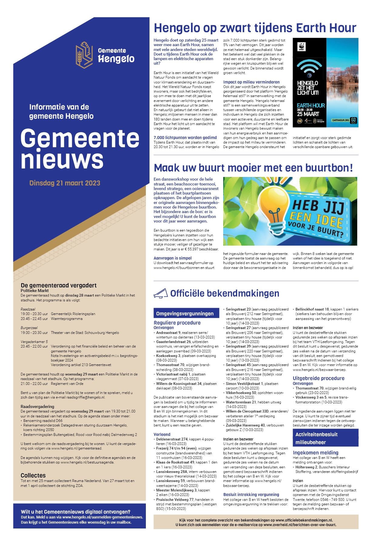 Editie voorpagina