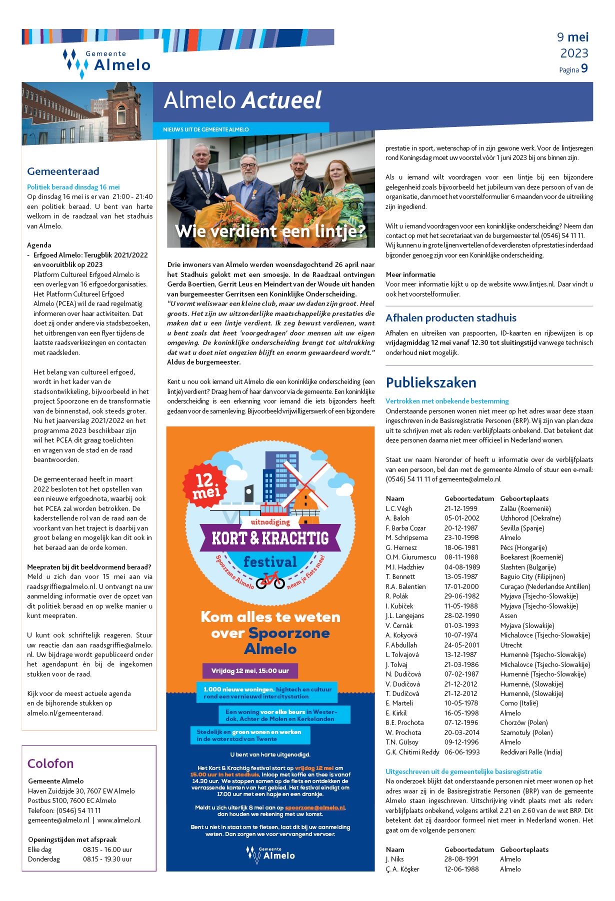 Editie voorpagina