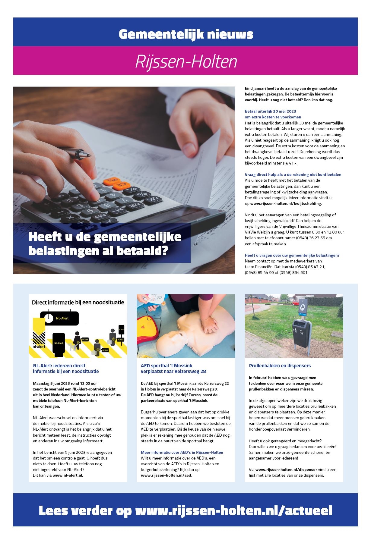 Editie voorpagina