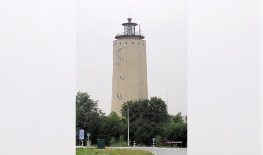 <p>Een van de bekendste maar al oudere werken van Beerens zijn de druppels op de watertoren van Oostburg</p>  