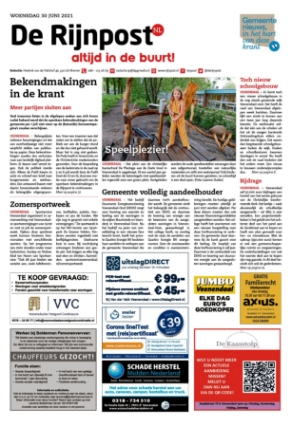 Editie voorpagina