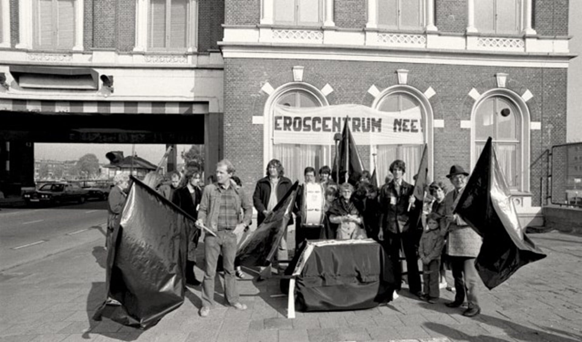 Bewoners aktie tegen komst Eros-centrum 1977