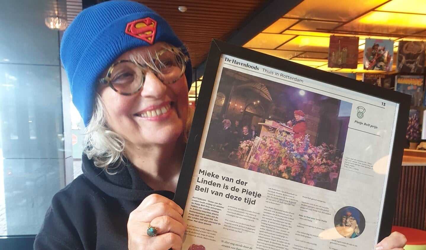 Mieke van der Linden werkt bij Studio de Doelen en won dit jaar de Pietje Bell-prijs, ze schrijft deze week een gastcolumn voor De Havenloods.