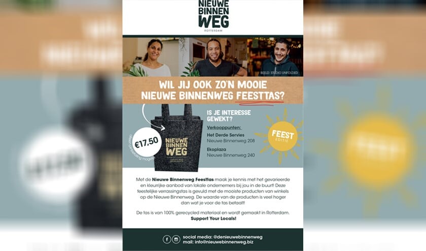 <p>De Nieuwe Binnenweg Tas, een fijne shopper!</p>