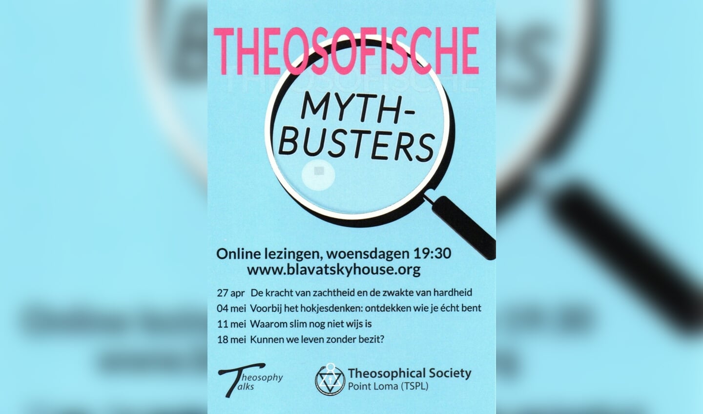 ONLINE Lezingenserie 'Theosofische Myth-Busters