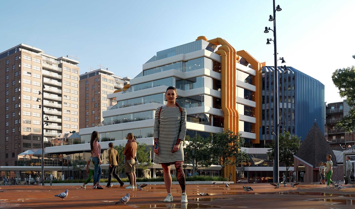 Een Noors/Rotterdamse architectencombinatie maakt het ontwerp voor de vernieuwing van de Centrale Bibliotheek. Foto: Mir