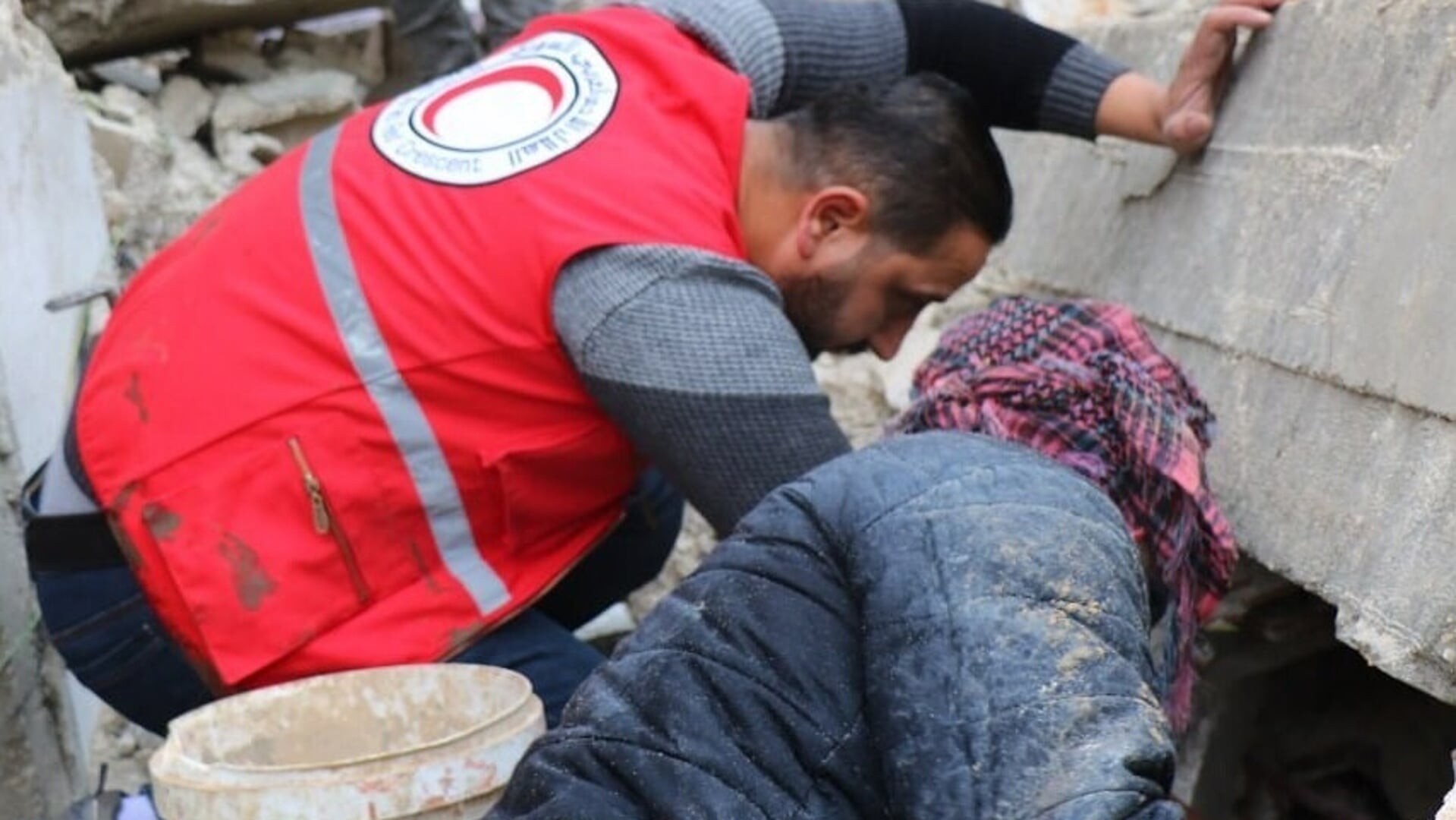 Een ongekende ramp in Turkije en Syrië. Foto via gemeente Rotterdam