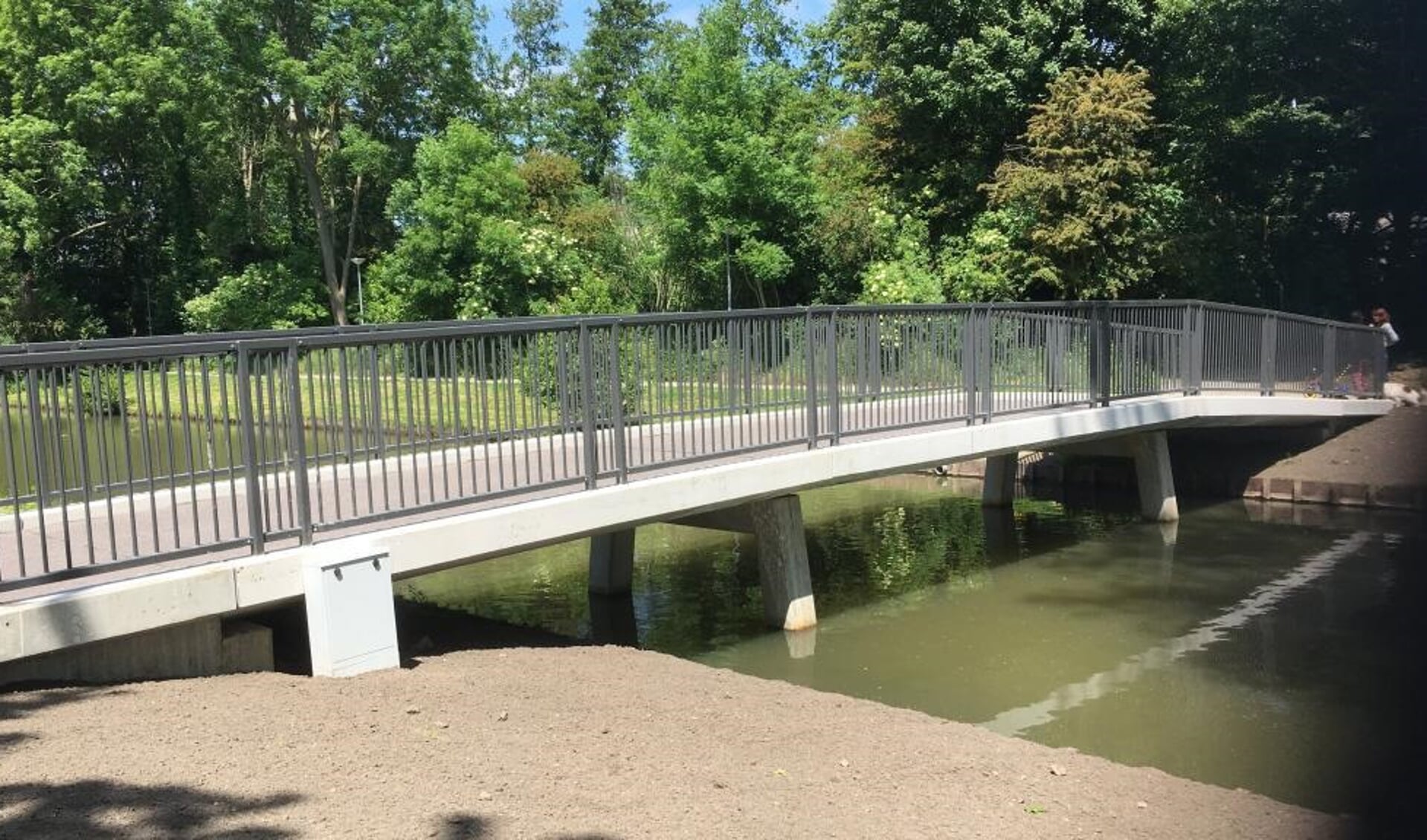 We hebben een nieuwe brug in de stad. In Hoogvliet, aan de Botreep, is vandaag (vrijdag 9 juni) een circulaire brug geopend. Foto: Gemeente Rotterdam