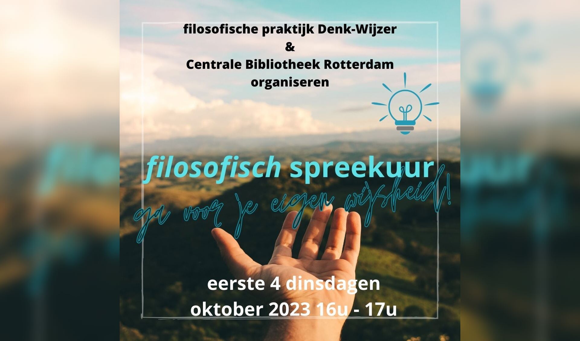 Vragenderwijs elke crisis de baas met het filosofisch spreekuur.