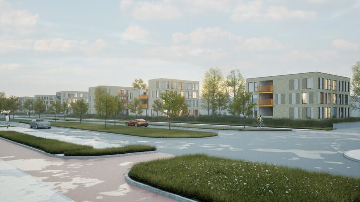 Morgen kun je het voorlopig ontwerp van de nieuwe flexwoningen van dichtbij zien. Illustratie: Woonstad Rotterdam