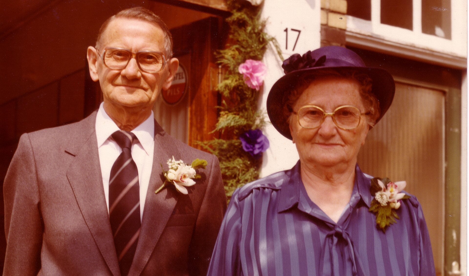 Vader en moeder Van de Laar in 1984