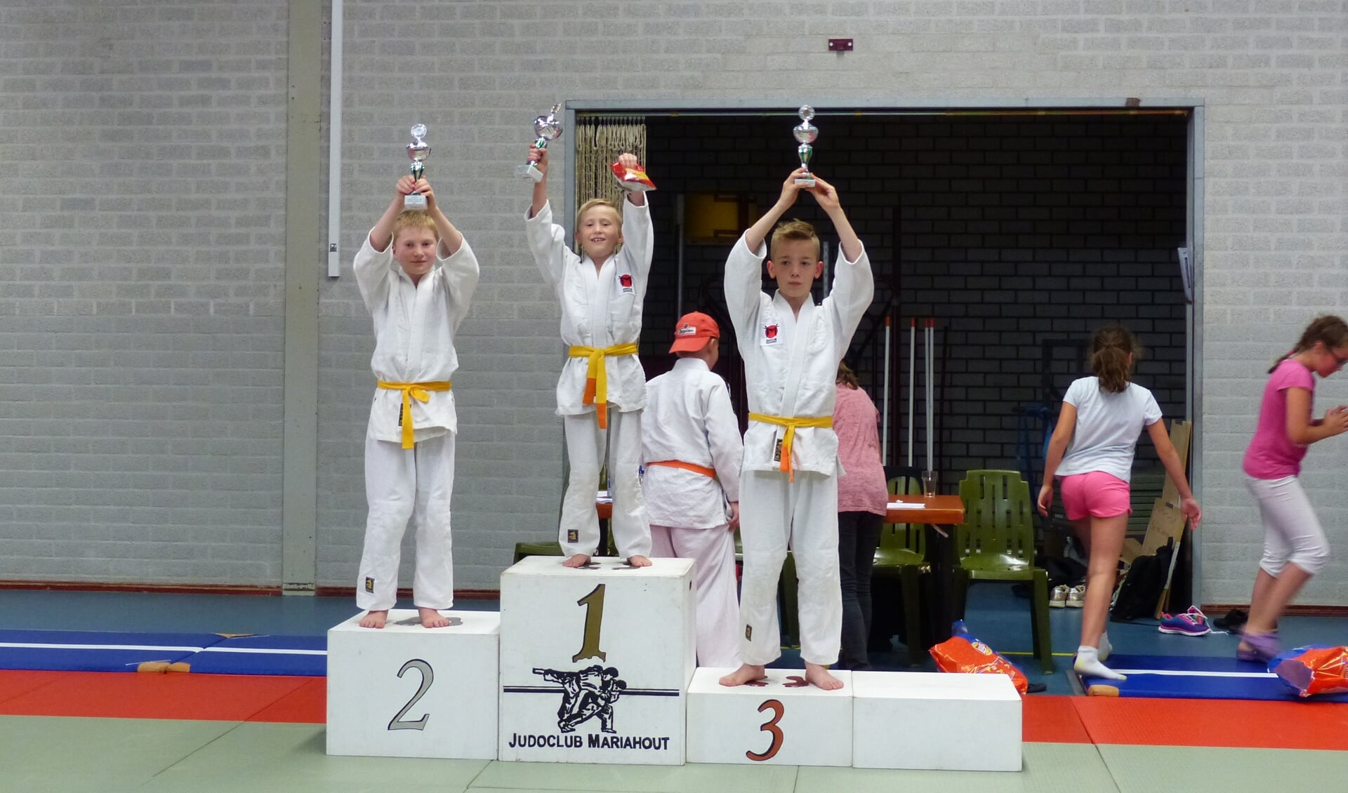 Krijn van Lieshout (1) werd judoka van het jaar. Op 2 Nils van Velthooven en op 3 Niek van Berkel