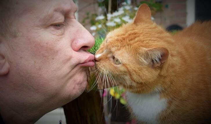 Mijn vriend Feddy met ons ‘Cis’. Ingezonden door: Francy van Deursen