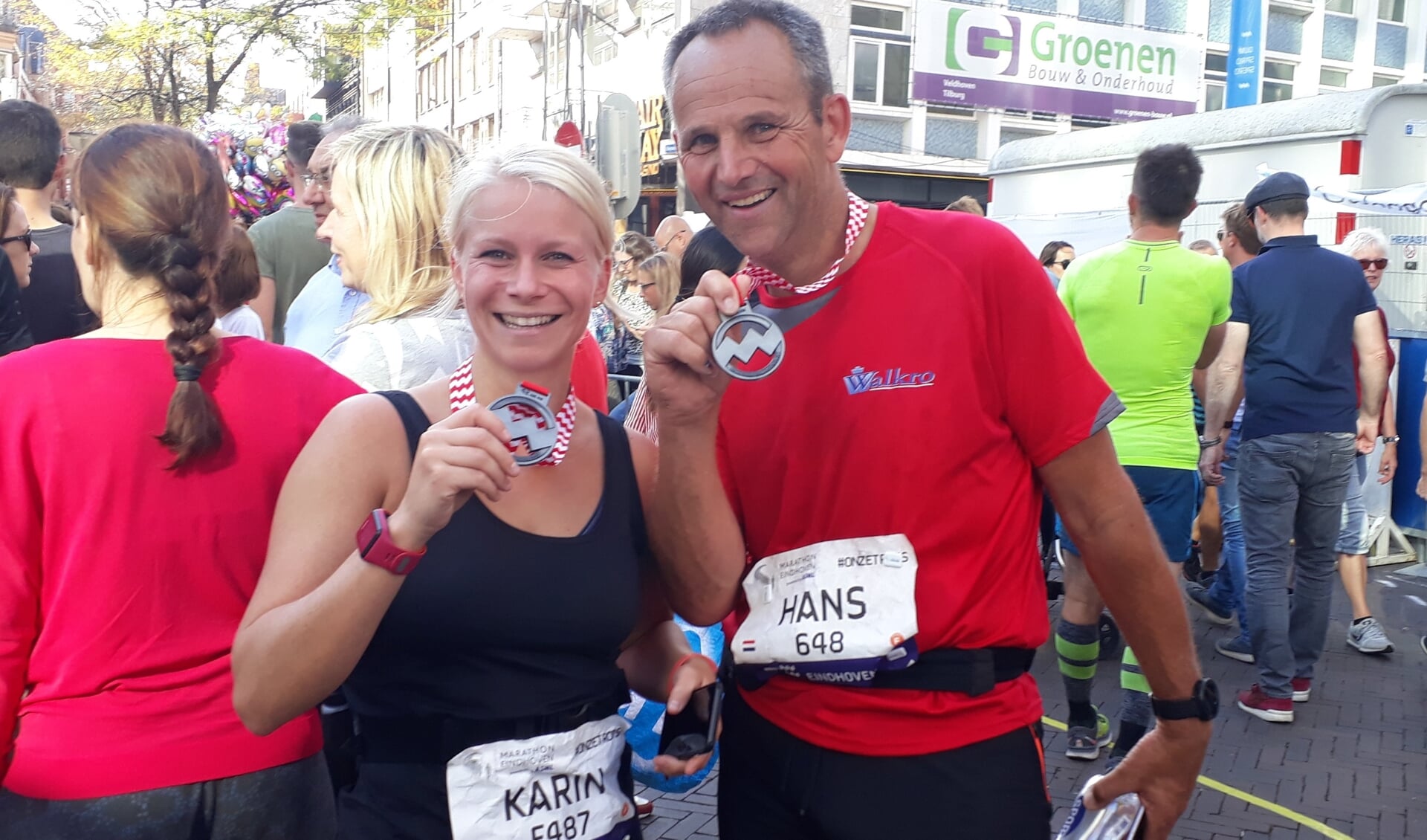 Debutanten op de marathon: Karin Bekkers en Hans Roestenburg