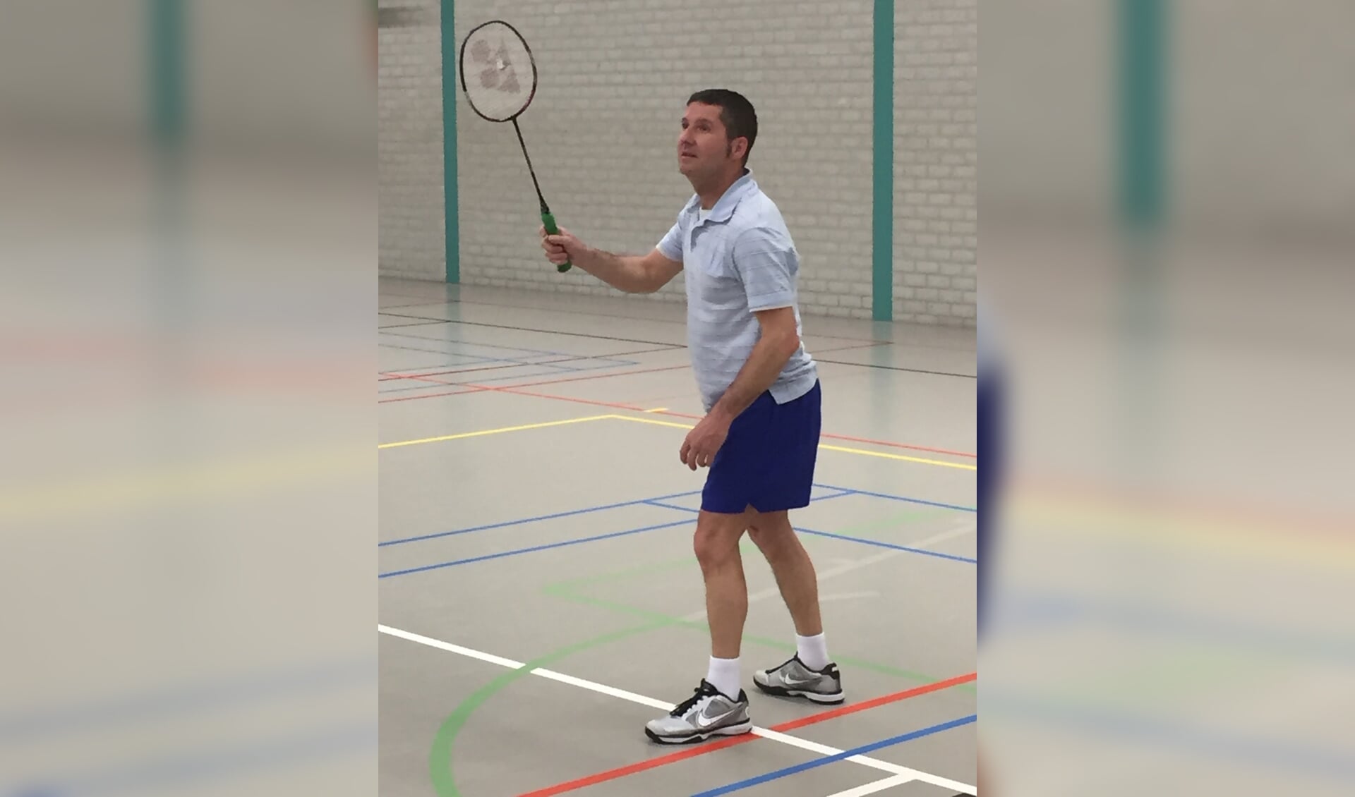 Bert Schepers had voor deze keer zijn badmintonracket ingeruild voor hardloopschoenen