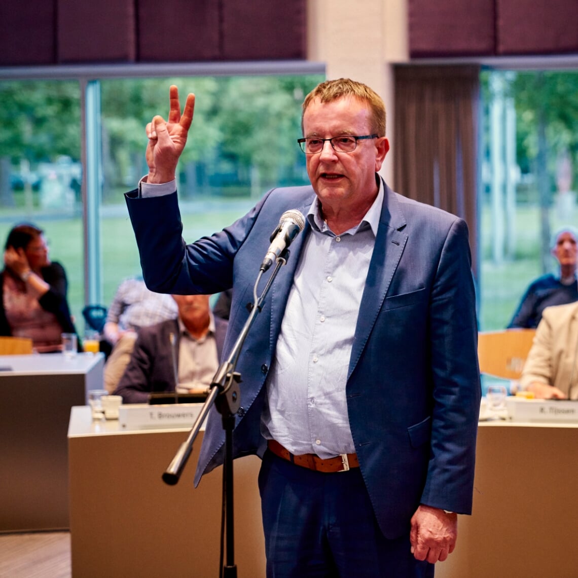 <p>Frans van Zeeland wordt in 2018 geïnstalleerd als raadslid voor ABL</p>