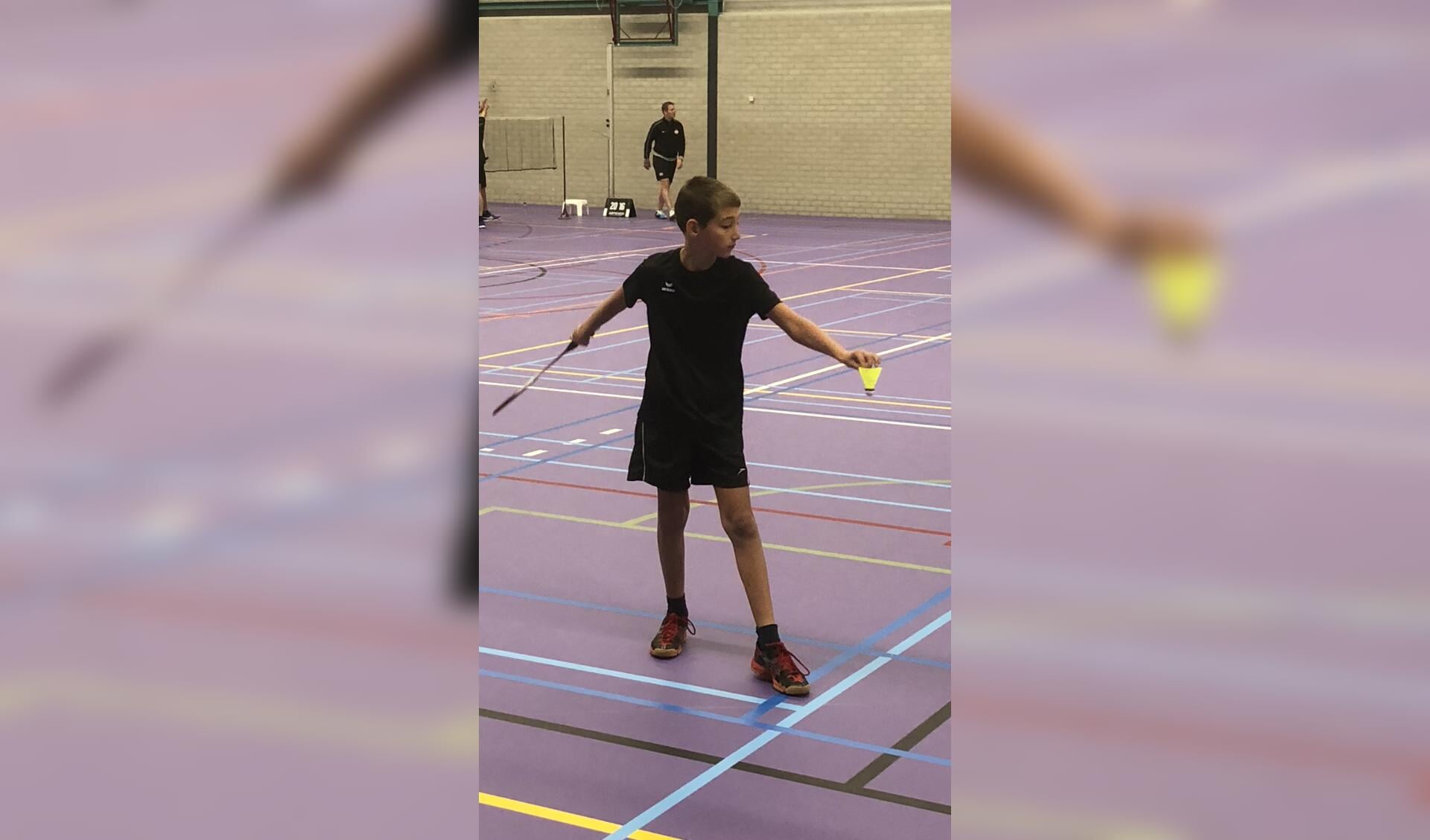 Thijs van Sinten wist voor BCL-U13 een wedstrijdpunt binnen te halen