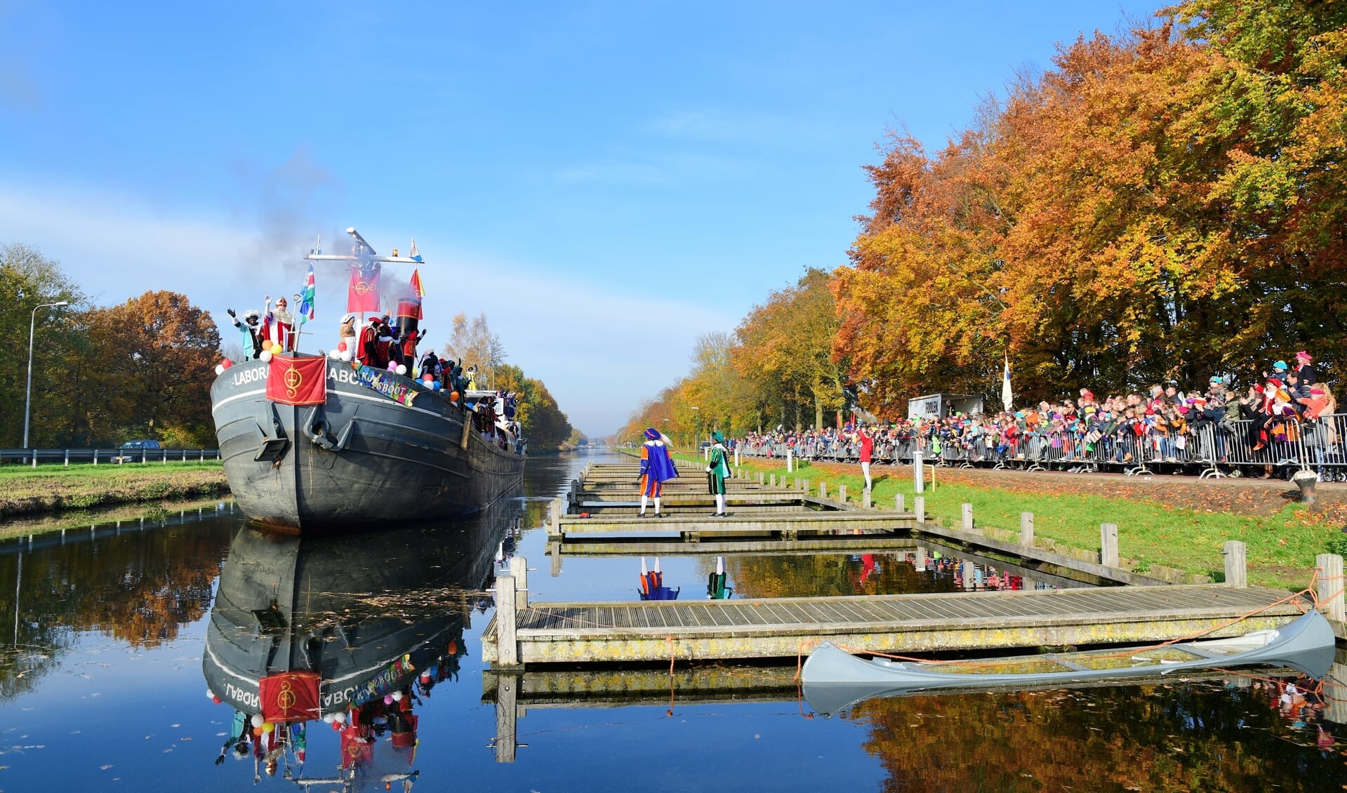 Sinterklaas en zijn pieten arriveren dit jaar niet per boot in Aarle-Rixtel