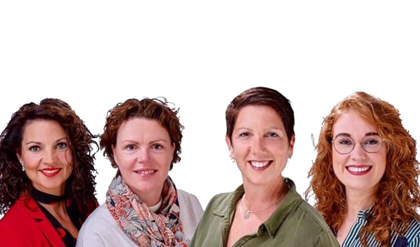 Vlnr: Tanja van de Ven, Harriëtte van Delden, Nicole Verhoeven en Veerle van Schaijk | Fotonummer: 040885