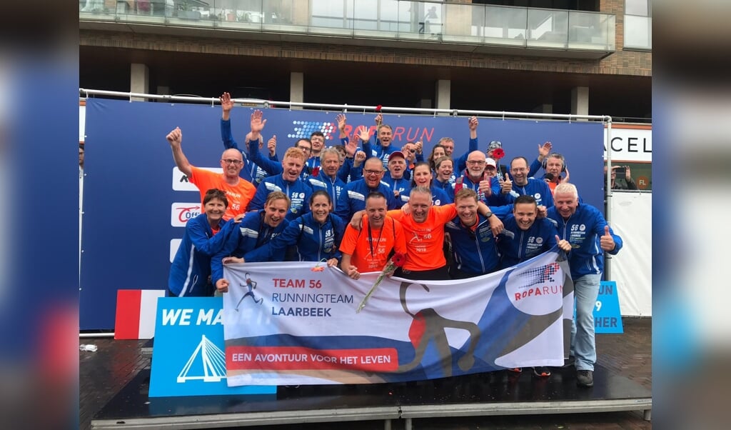 Running Team Laarbeek bij de finish in 2019