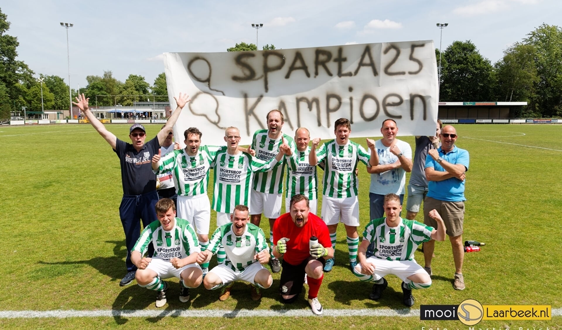 Het G-team van Sparta'25 mag voor de vierde keer op rij het kampioenschap vieren