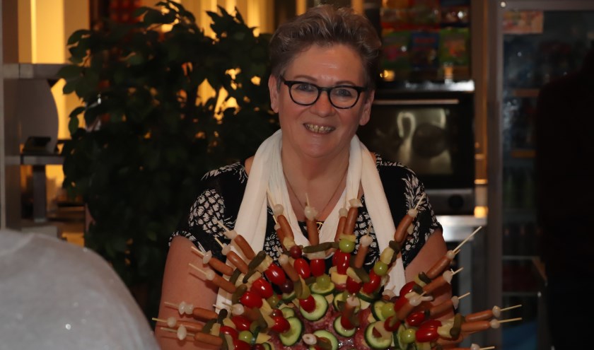 Vrijwilliger Anja Beekmans tijdens de nieuwjaarsreceptie | Fotonummer: e5e908