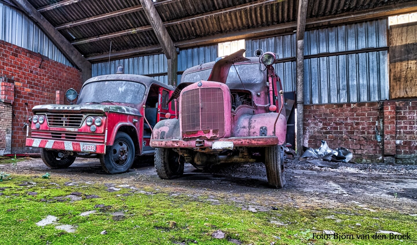 Oude Belgische brandweerwagens