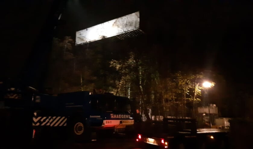 De zeecontainer, die ondergronds was geplaatst, werd dezelfde dag nog verwijderd