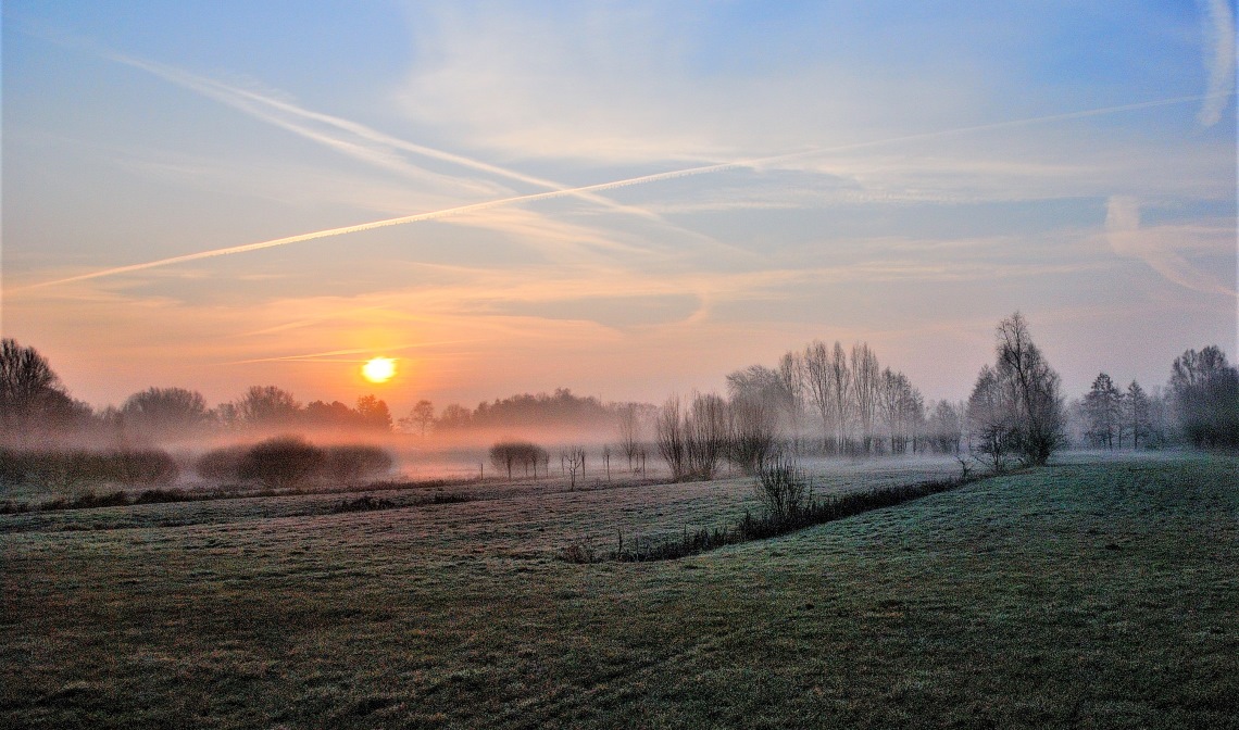 Een deel van het landschap van de Schevelingse Loop