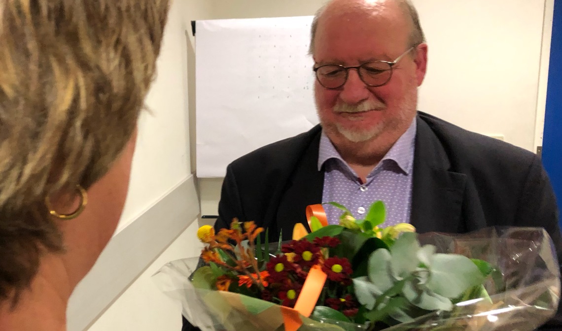 Frans Biemans, 40 jaar lid van Badminton Club Lieshout