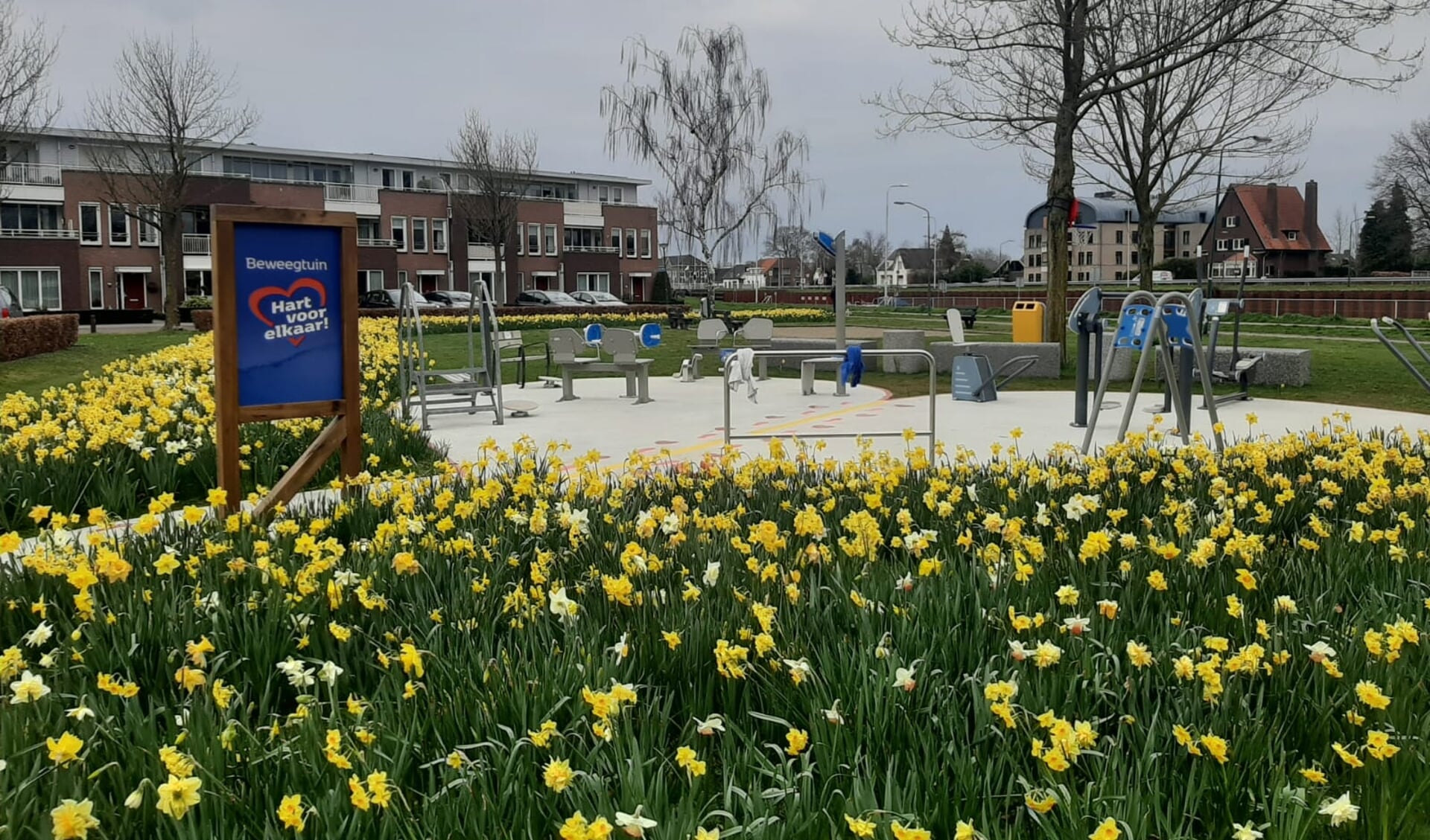 De beweegtuin aan het Rembrandtplein in Beek en Donk