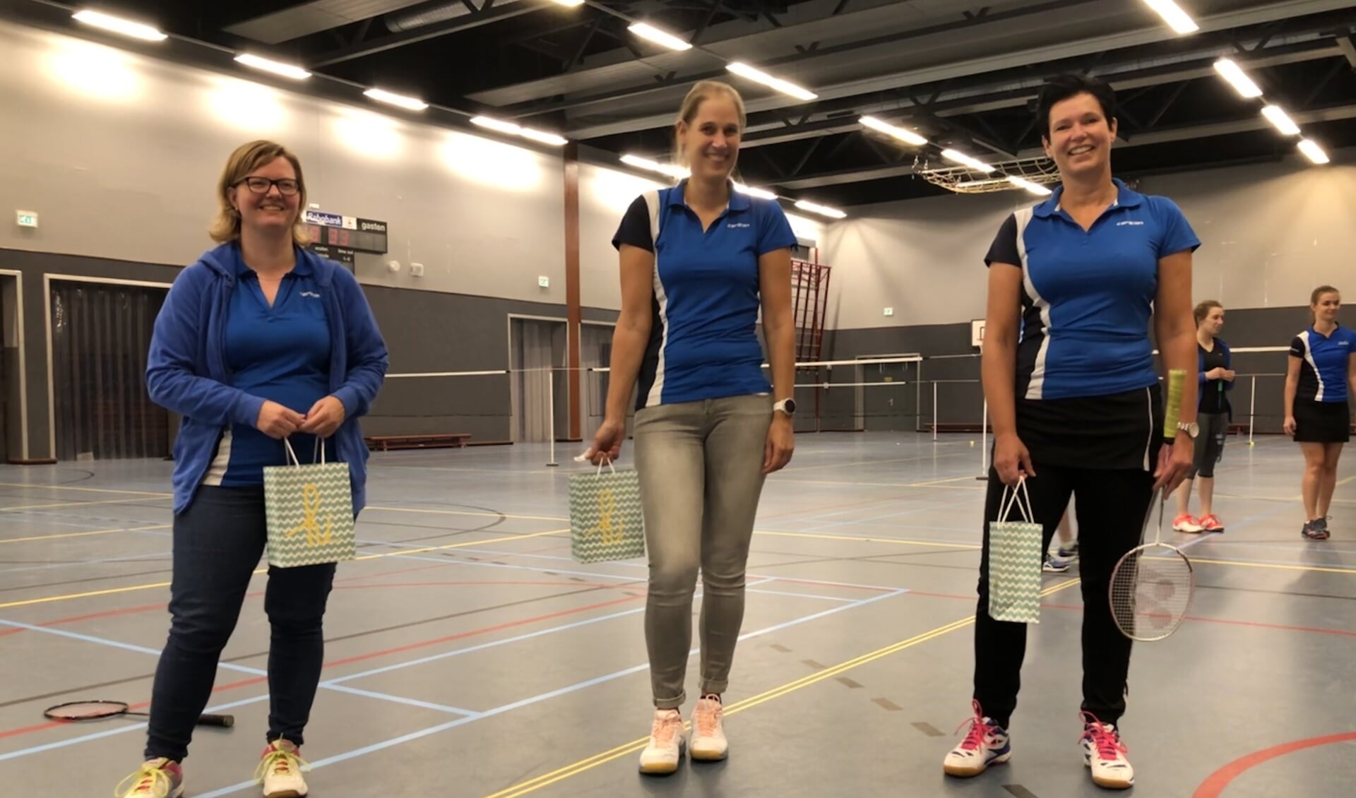 Vlnr. Wendy Verbrugge, Marieke van Turnhout en Monika Slaets