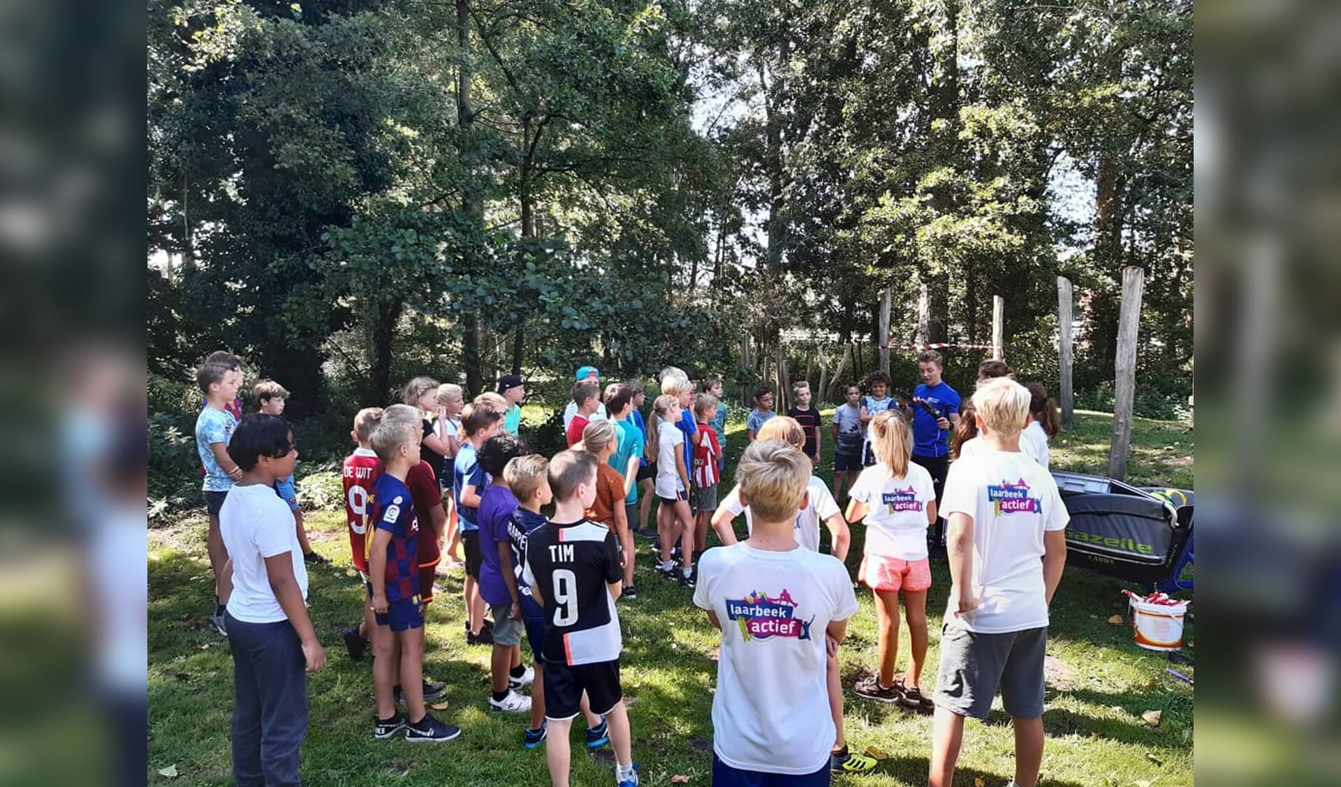 In de zomervakantie organiseerde Junior Laarbeek Actief een zeskamp en een lasergame