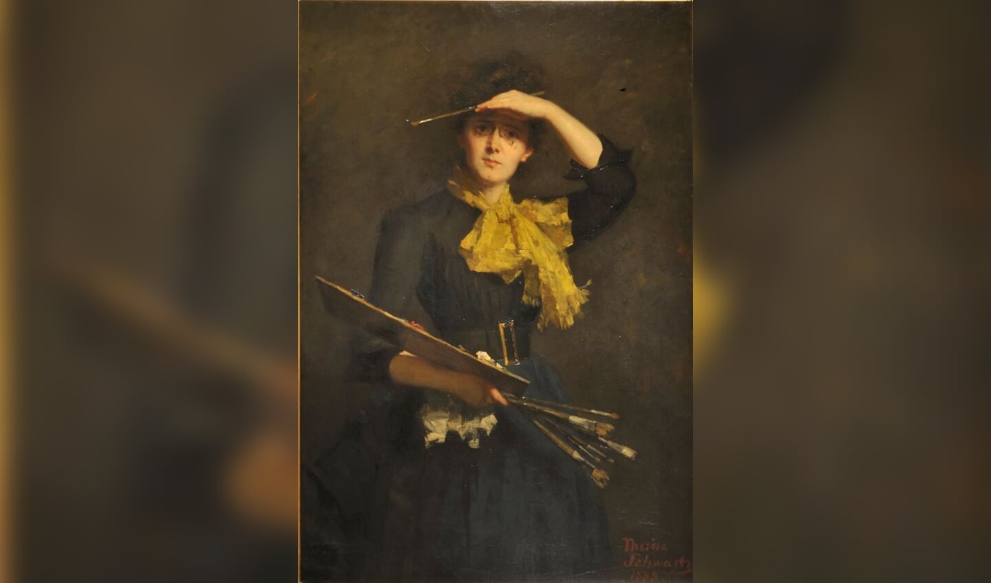 Zelfportret Thérèse Schwartze (1888)