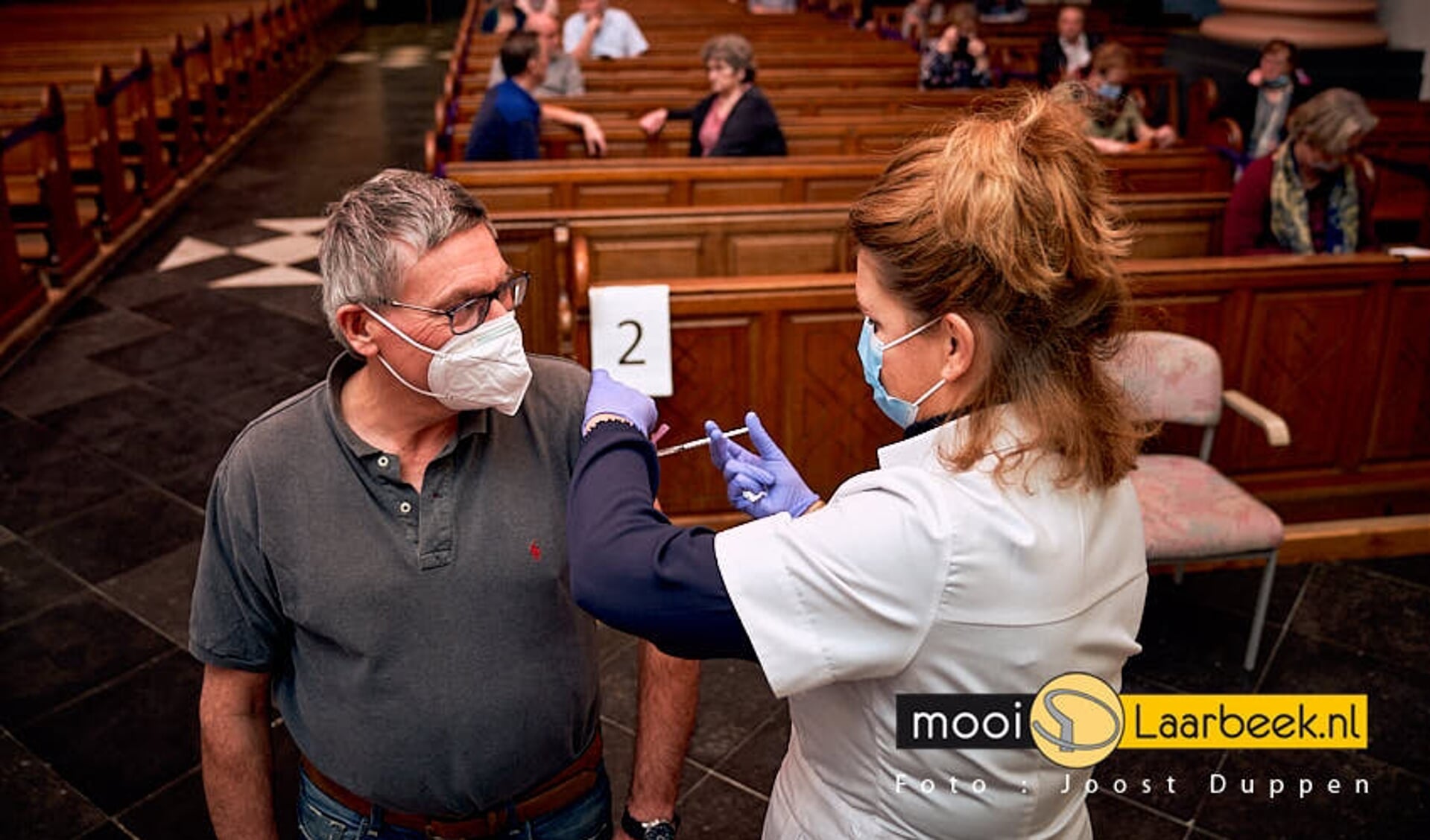 Eerder dit jaar werden in de kerk in Aarle-Rixtel ook al vaccinatieprikken gezet.